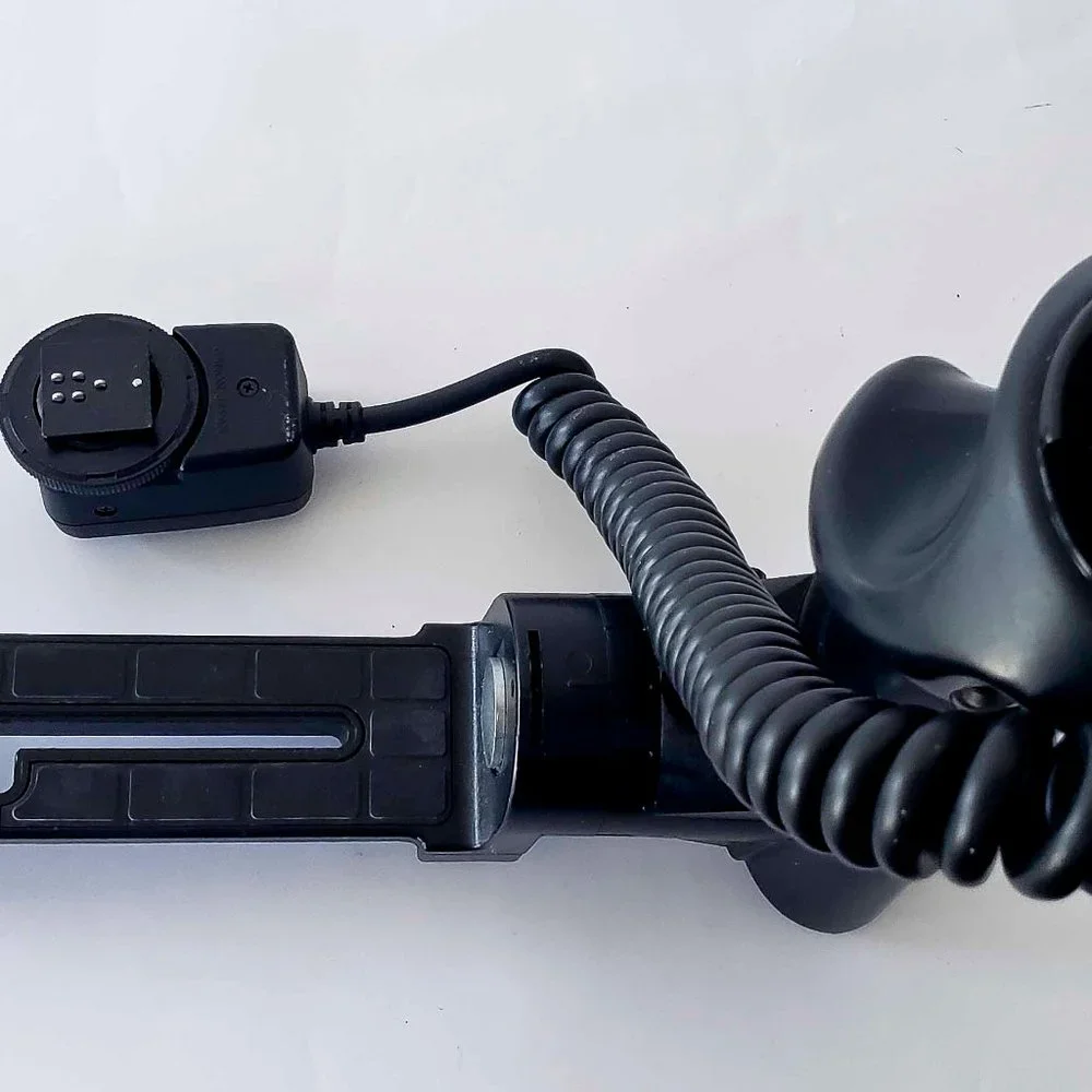 Vintage Off-Camera Bracket and Cable for Canon